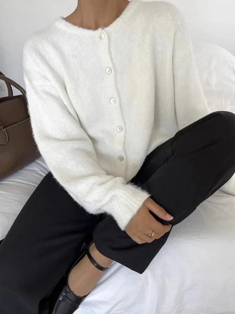 Luna Lang vintage strikket cardigan - Auvéla