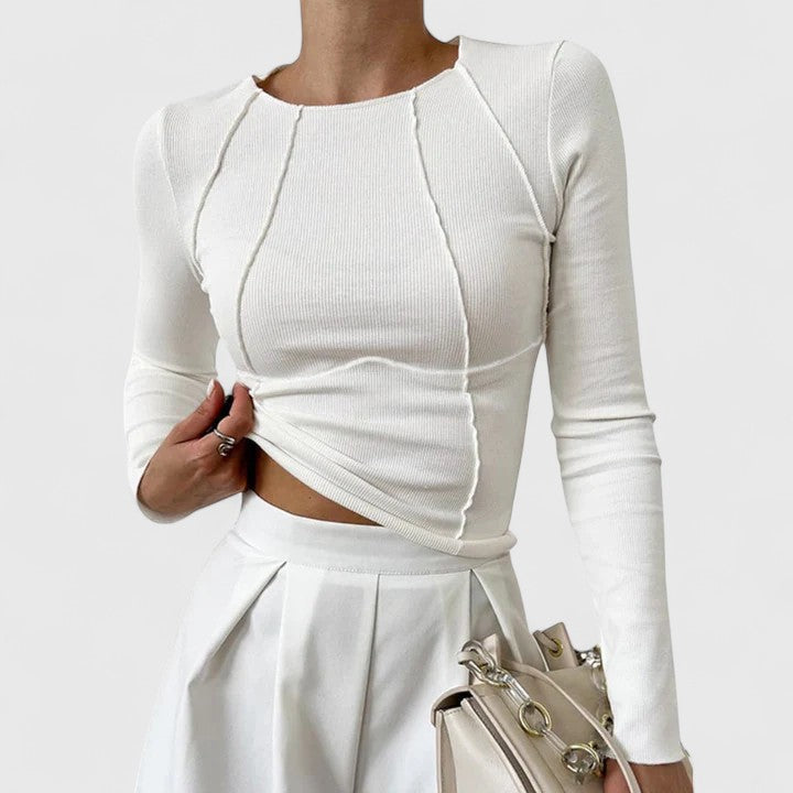 Rozminda | Komfortabel top med lange ærmer - Auvéla