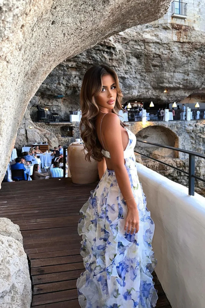 Elora⢠| Broderet Maxikjole - AuvÊla