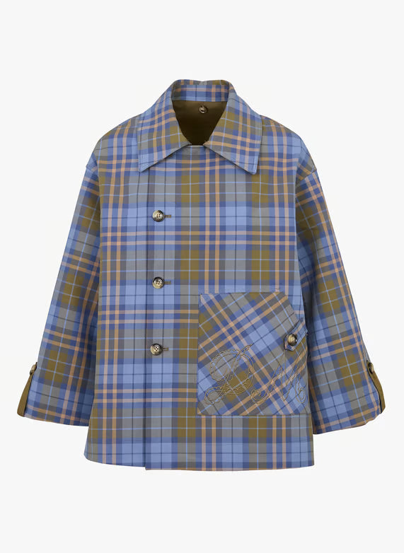 Elise Vendbar Cropped Trenchcoat i Økologisk Bomuld - Auvéla