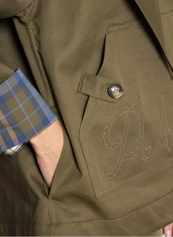 Elise Vendbar Cropped Trenchcoat i Økologisk Bomuld - Auvéla