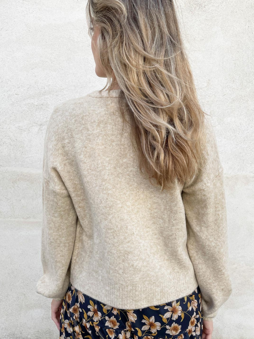 Luna Lang vintage strikket cardigan - Auvéla