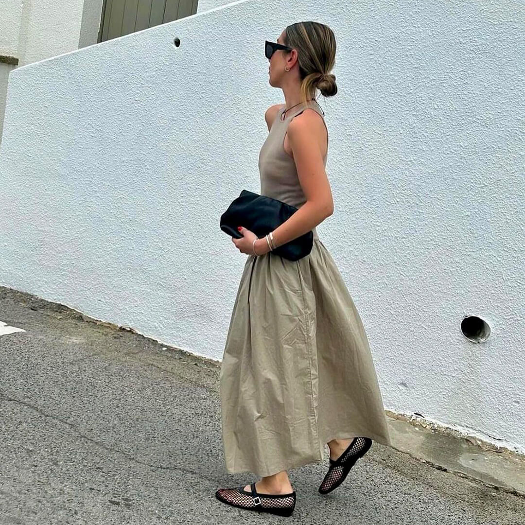 Margaux Mesh Ballerinaflats - Auvéla