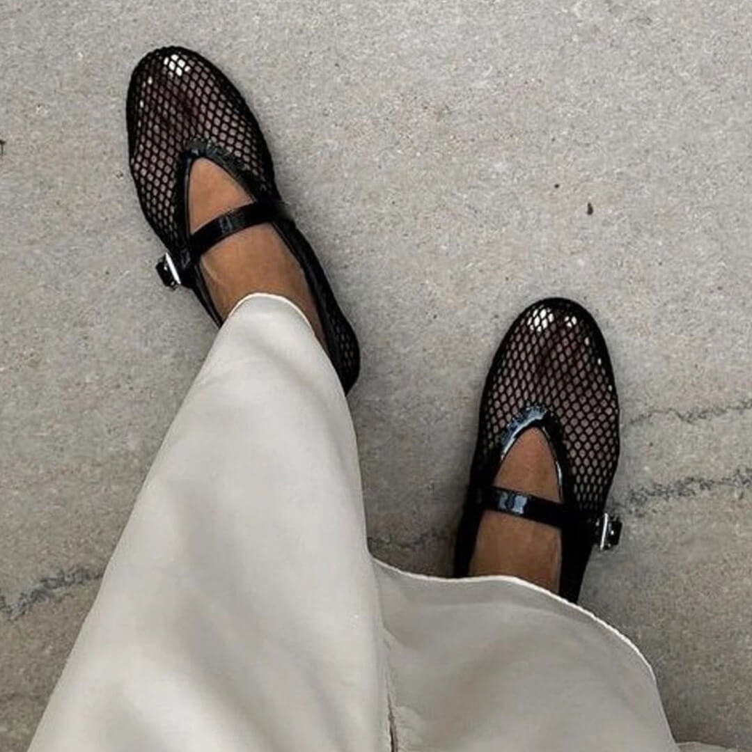 Margaux Mesh Ballerinaflats - Auvéla