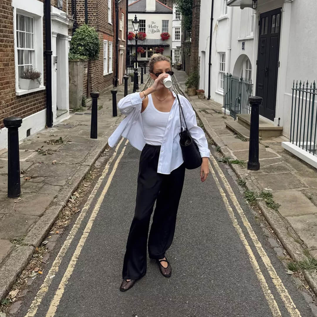 Margaux Mesh Ballerinaflats - Auvéla