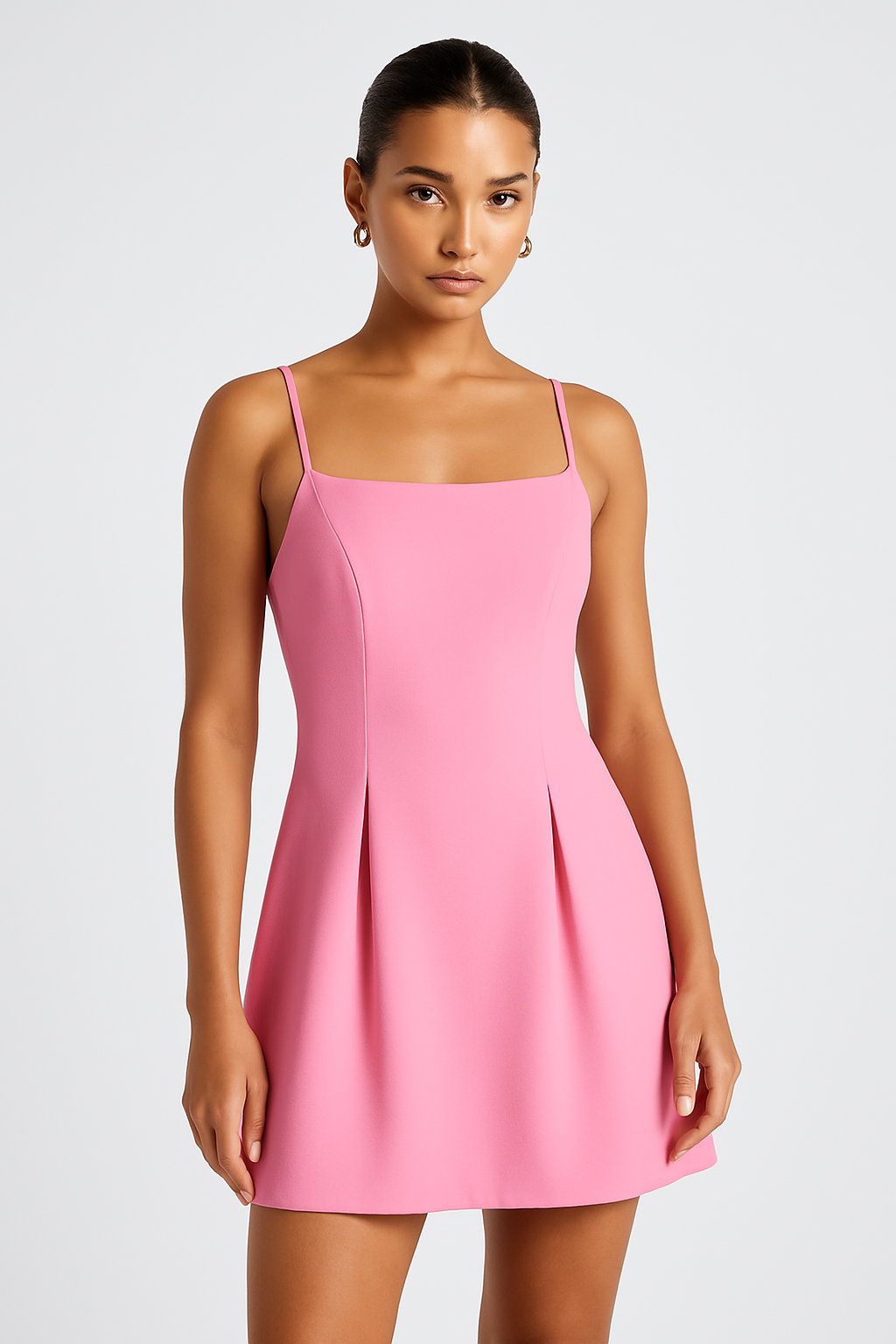 Amelina™ | Plisseret Mini Kjole - Auvéla