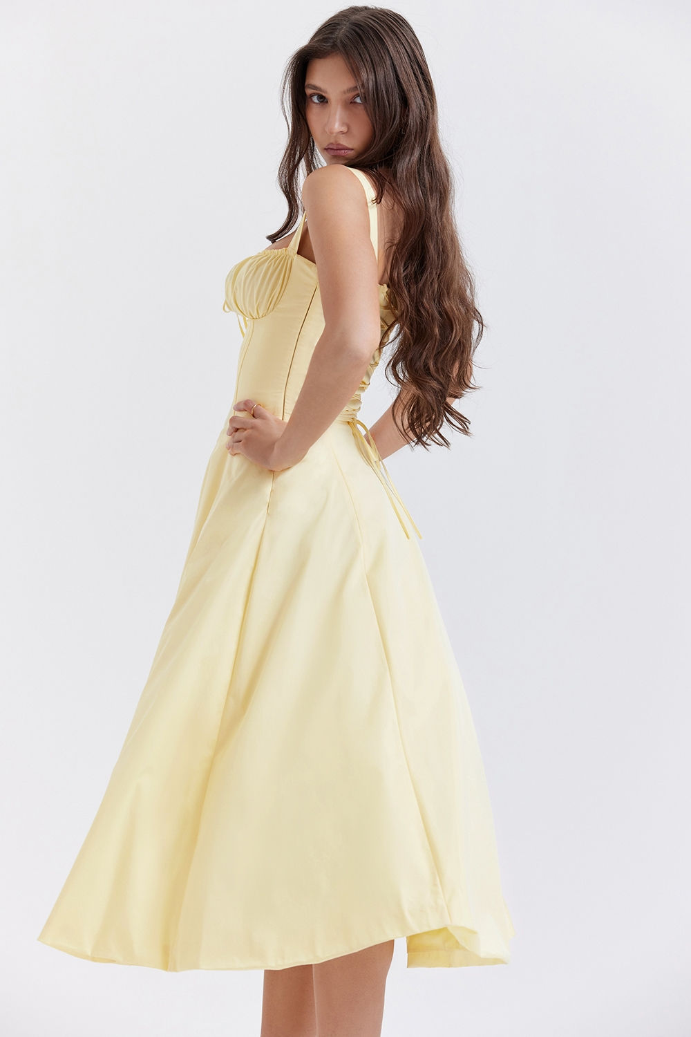 Vivienne™ | Romantisk Corset Midi Kjole - Auvéla