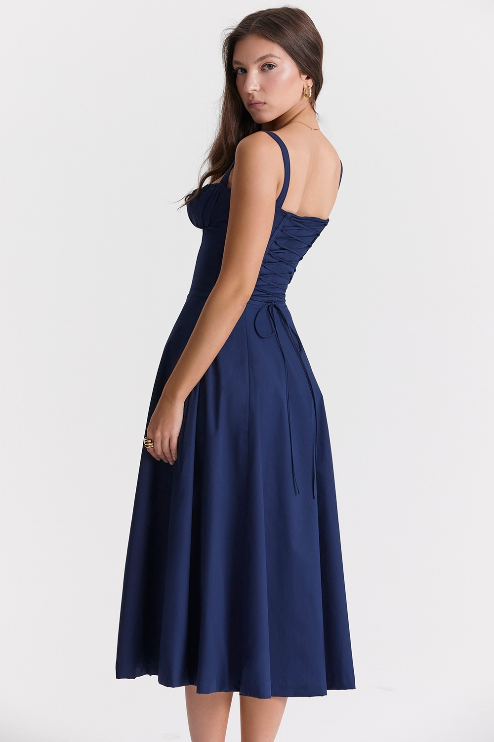 Vivienne™ | Romantisk Corset Midi Kjole - Auvéla