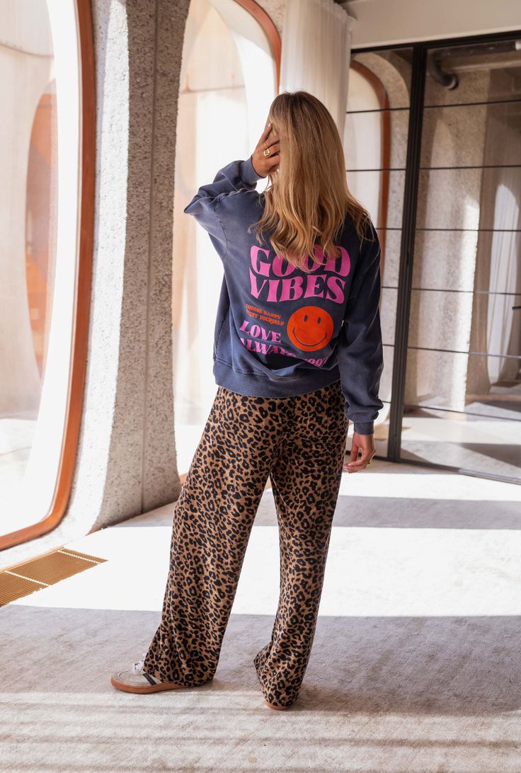 Mira™ | Bukser med leopardprint og urban komfort - Auvéla