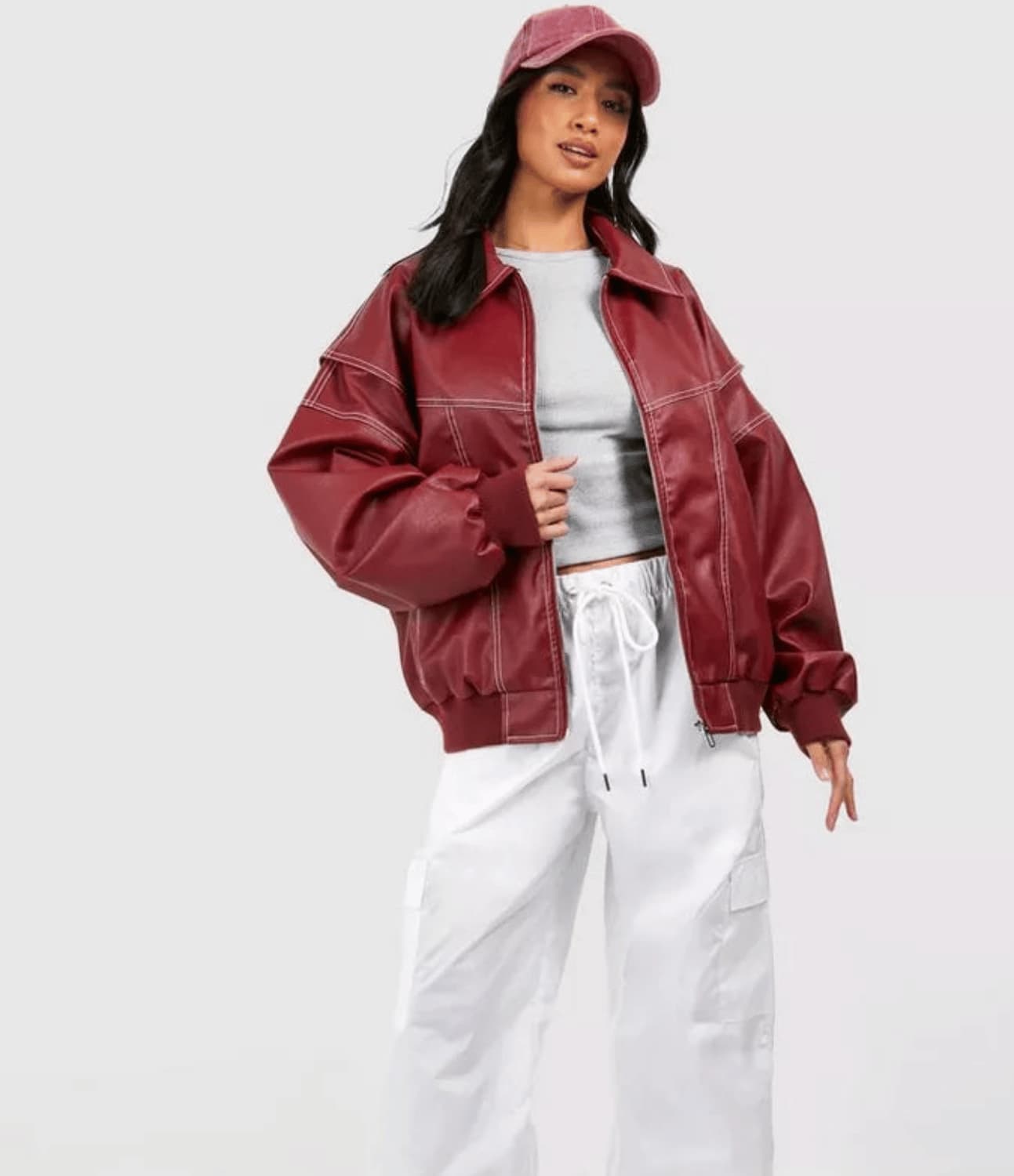 Levia | Oversized Læderjakke - Auvéla