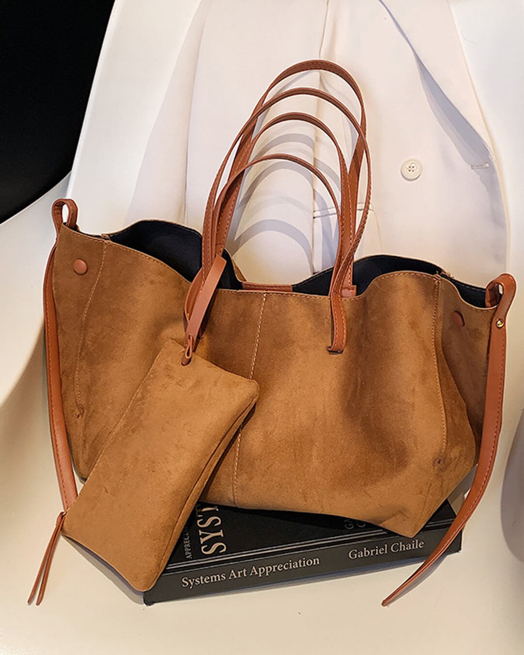 Adriana Suede Tote Bag - Auvéla