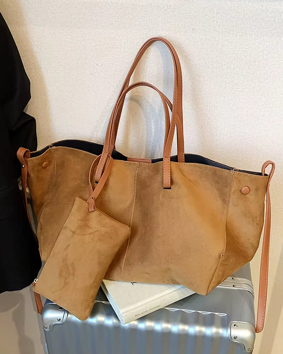 Adriana Suede Tote Bag - Auvéla