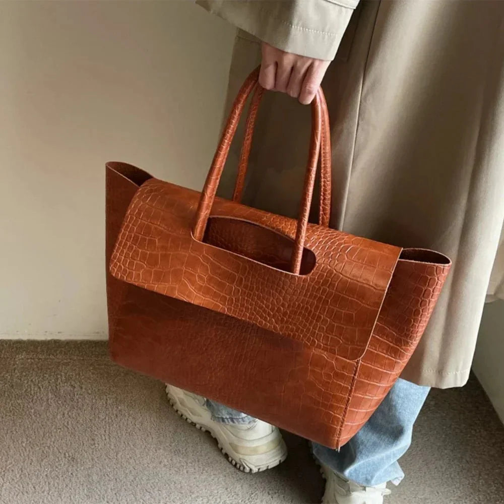 Claudia Handbag Crocodile Pattern - Auvéla