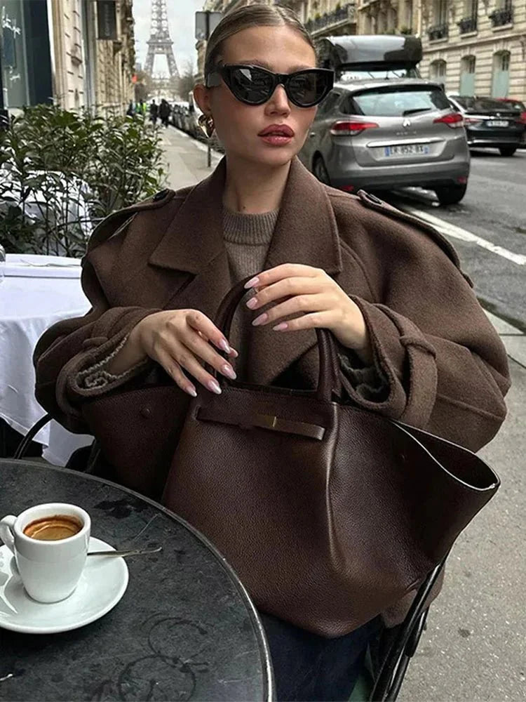 Katrina Kort vintage trenchcoat til kvinder - Auvéla