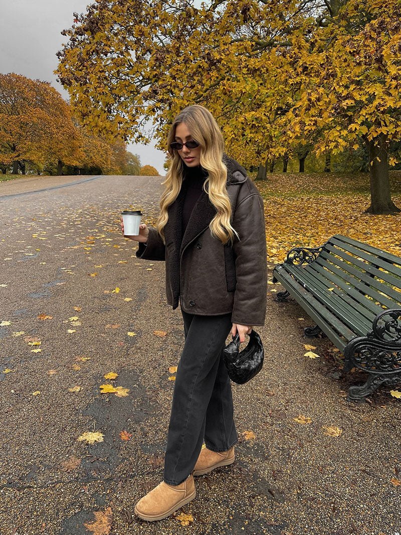 Laila Faux læderjakke - Auvéla