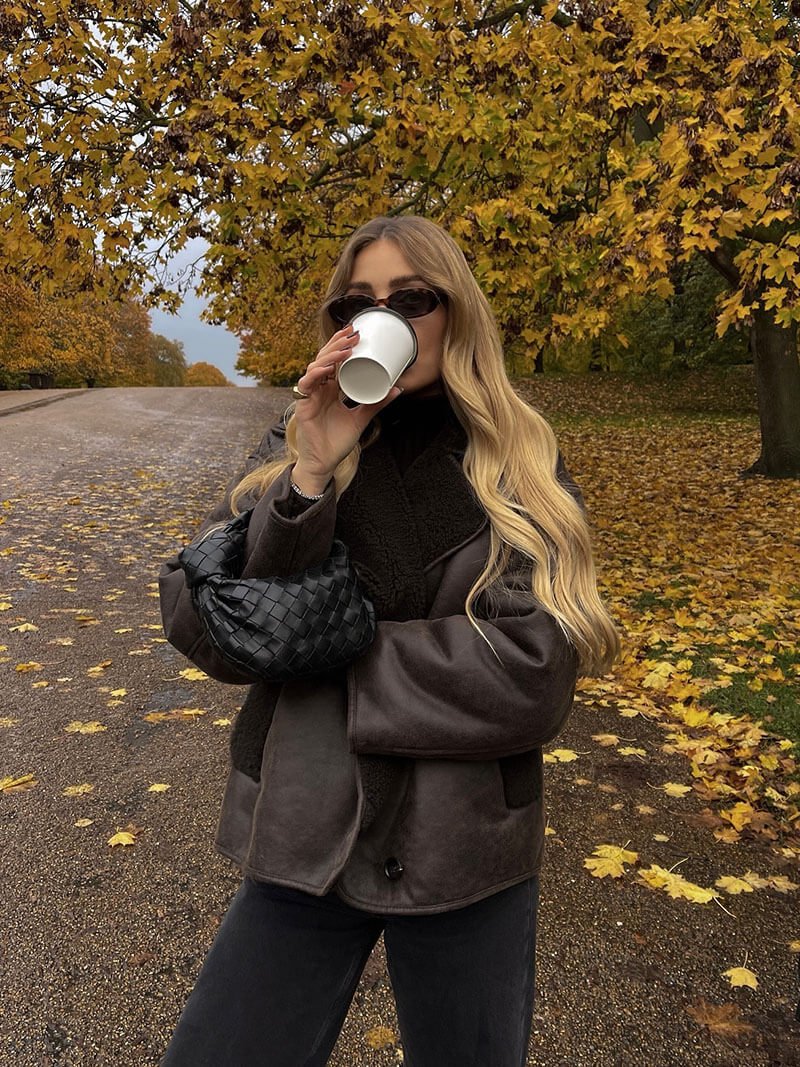 Laila Faux læderjakke - Auvéla