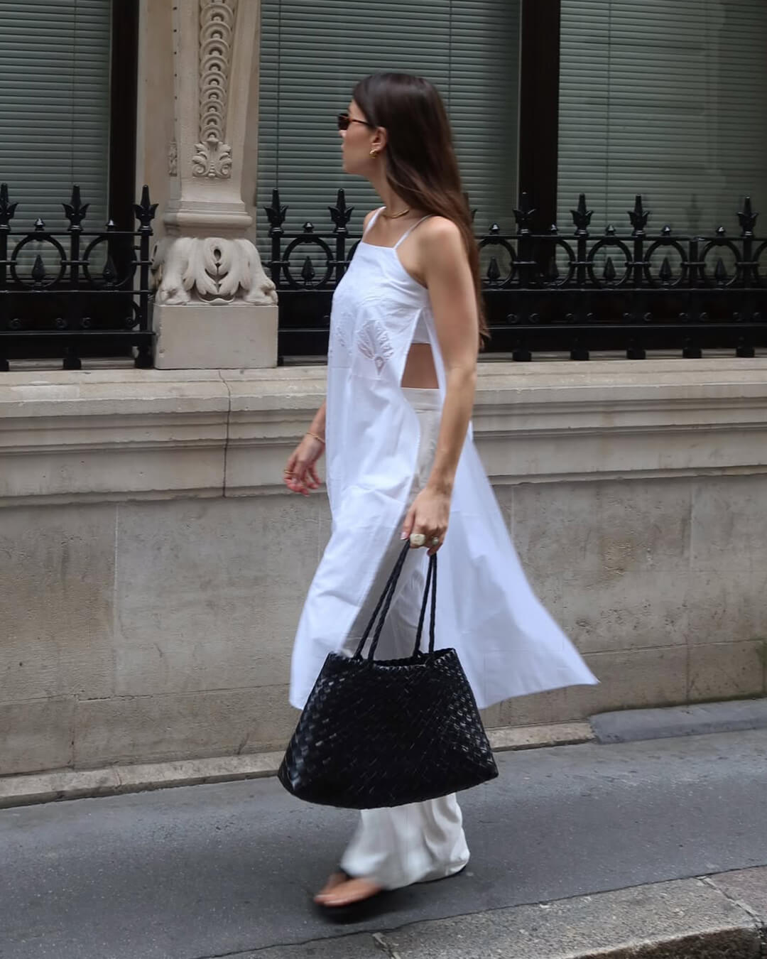 Madeleine Vegansk Læder Flettet Taske Medium - Auvéla