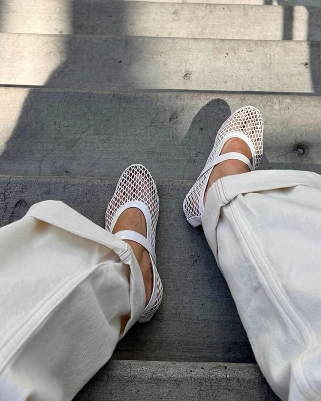 Margaux Mesh Ballerinaflats - Auvéla