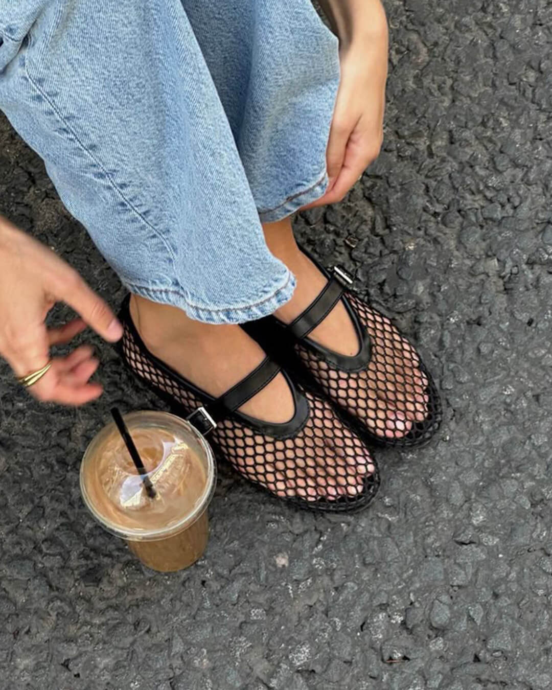 Margaux Mesh Ballerinaflats - Auvéla