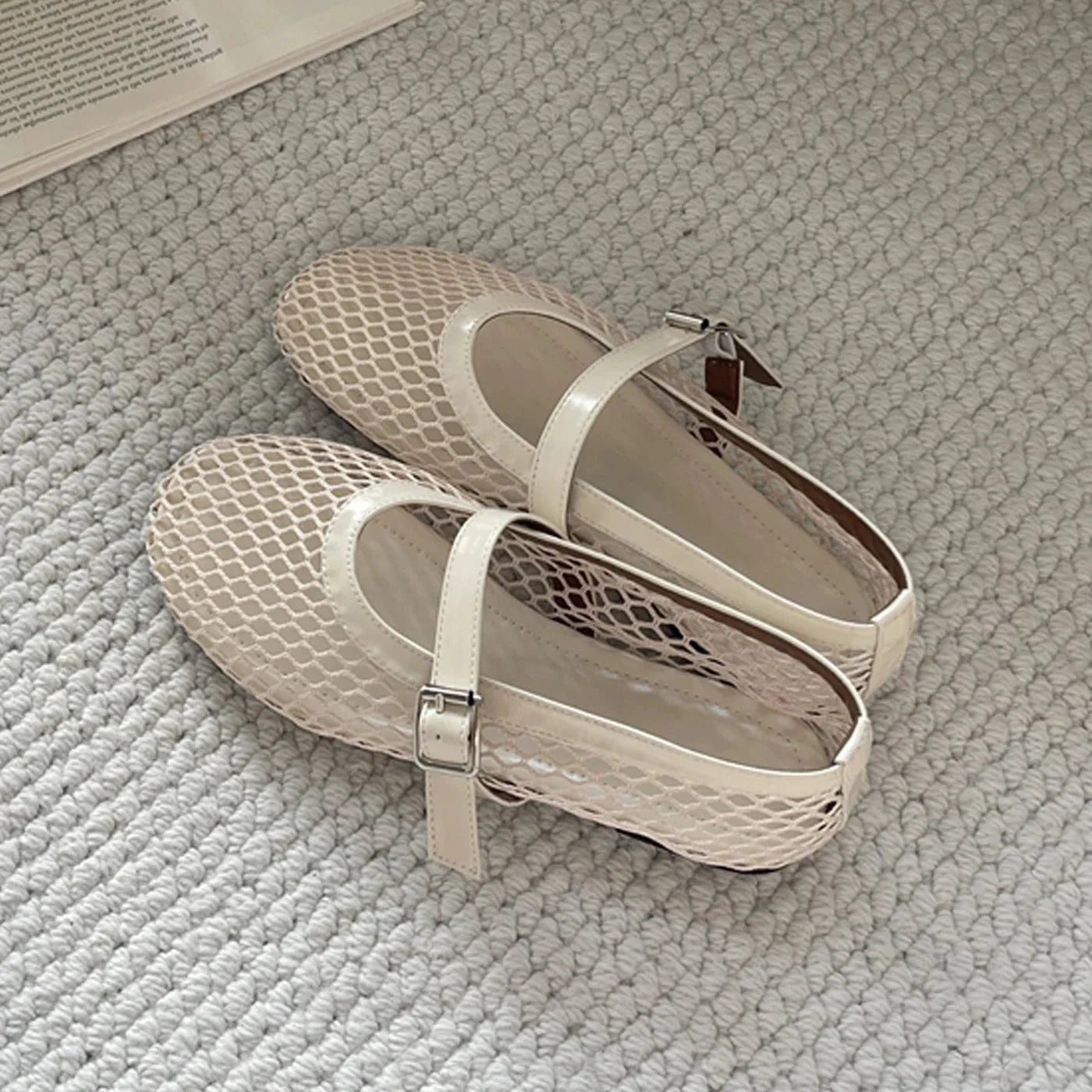 Elise Ballerina – Komfortabel Åndbar Mesh Sko med Antislip - Auvéla