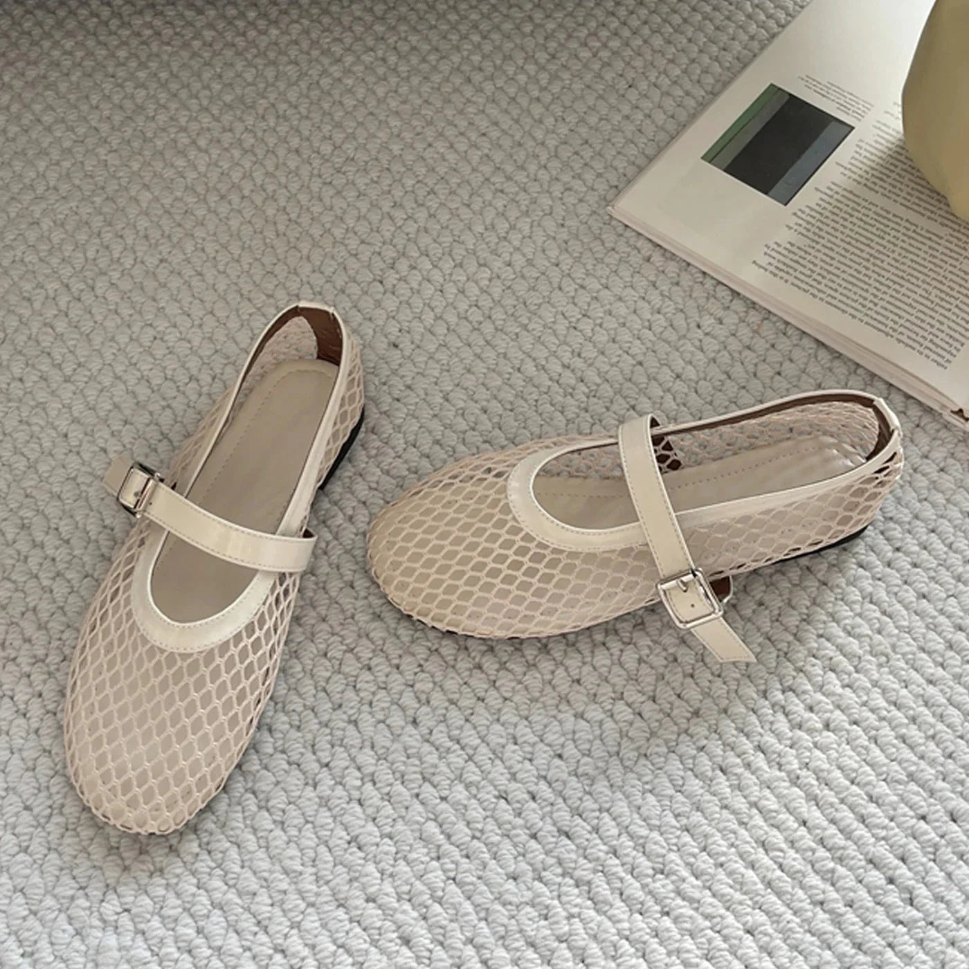 Elise Ballerina – Komfortabel Åndbar Mesh Sko med Antislip - Auvéla