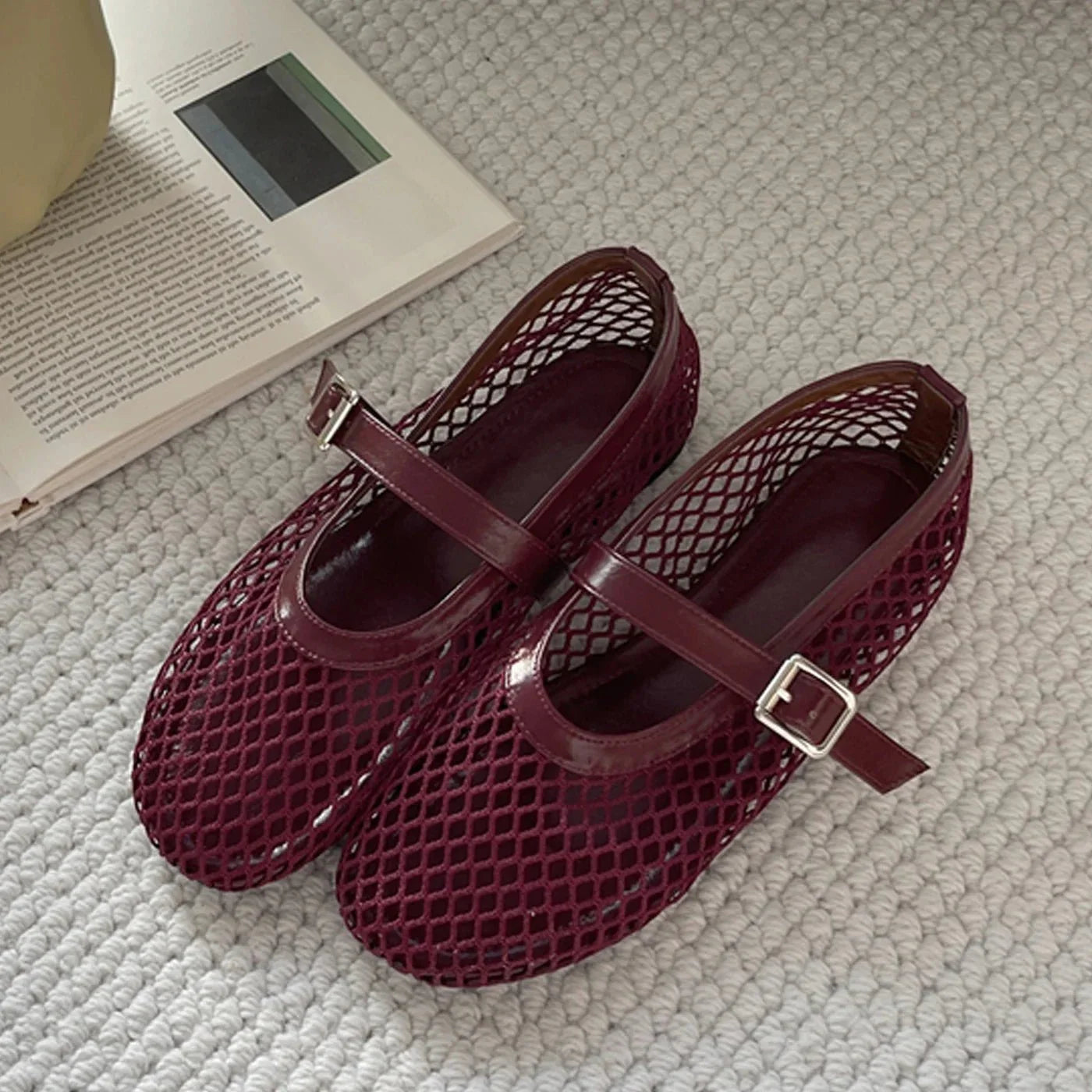 Elise Ballerina – Komfortabel Åndbar Mesh Sko med Antislip - Auvéla