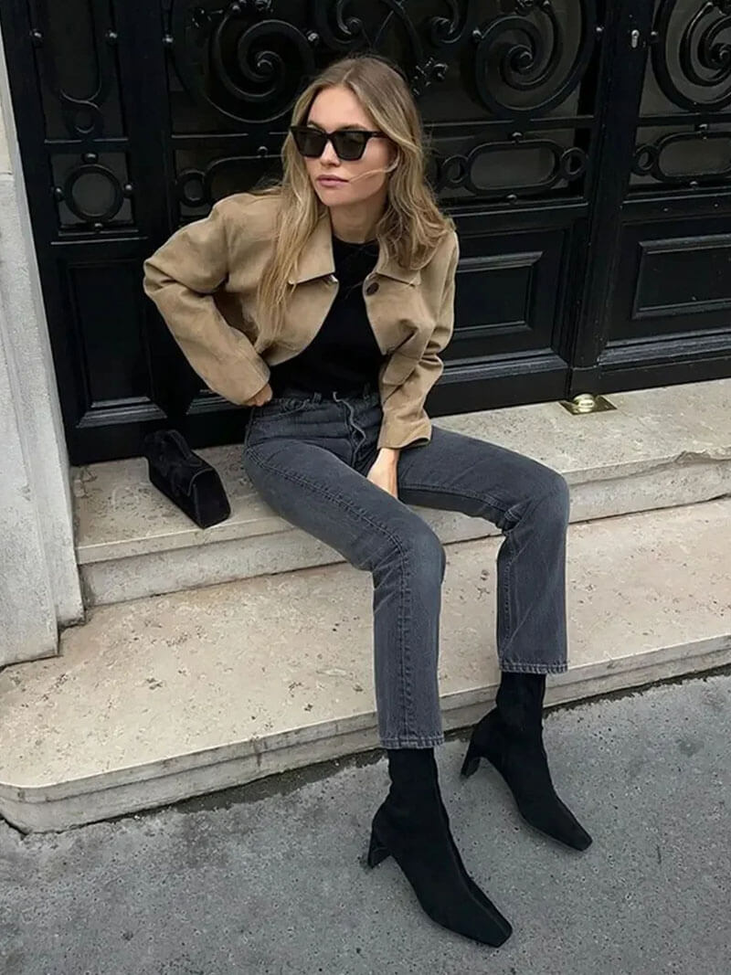 Marissa Faux ruskindsjakke - Auvéla