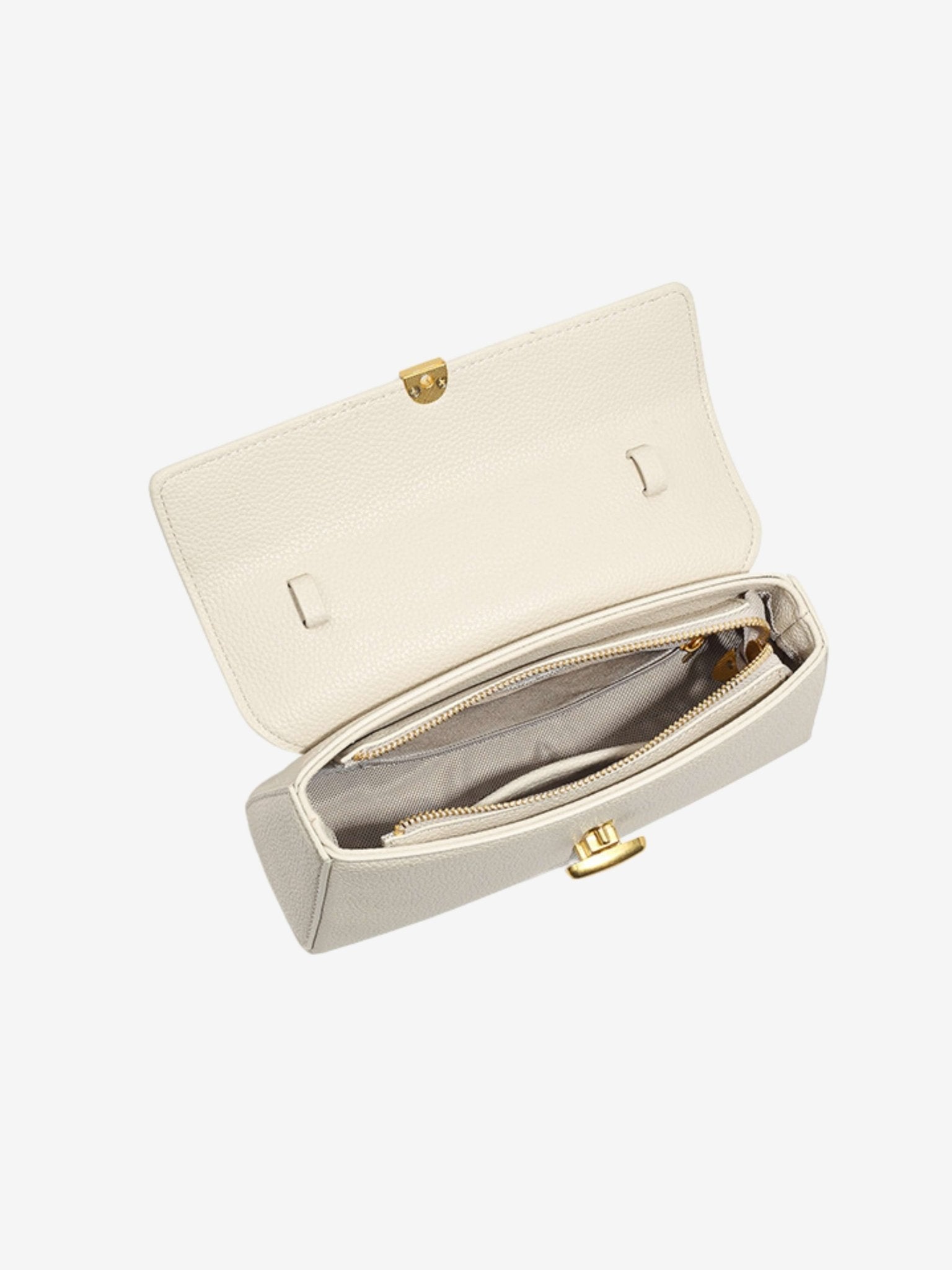 OLANE - Elegant sort crossbody-taske i vegansk læder med aftagelig rem - Auvéla