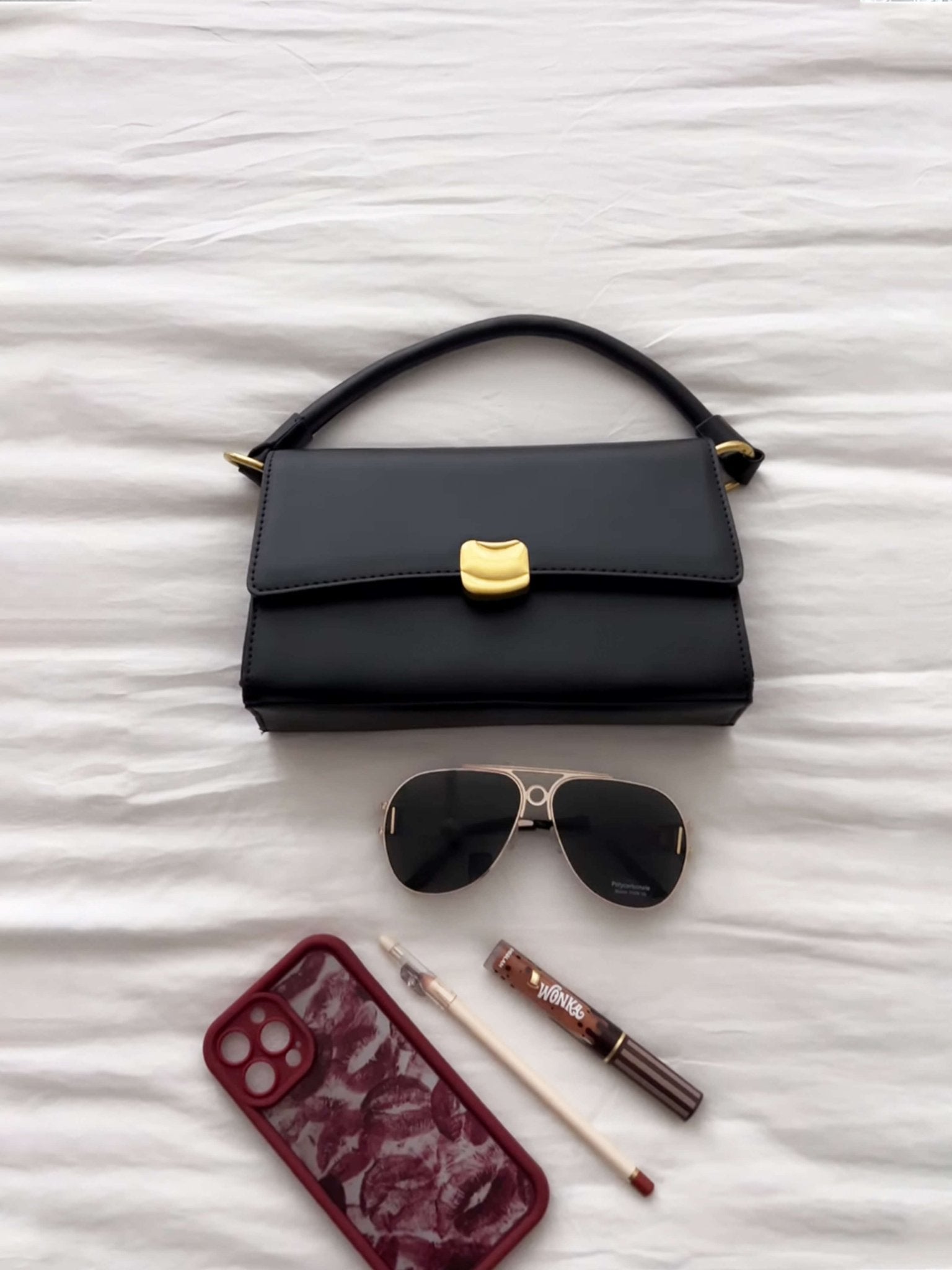 Violet taske med hank - Auvéla