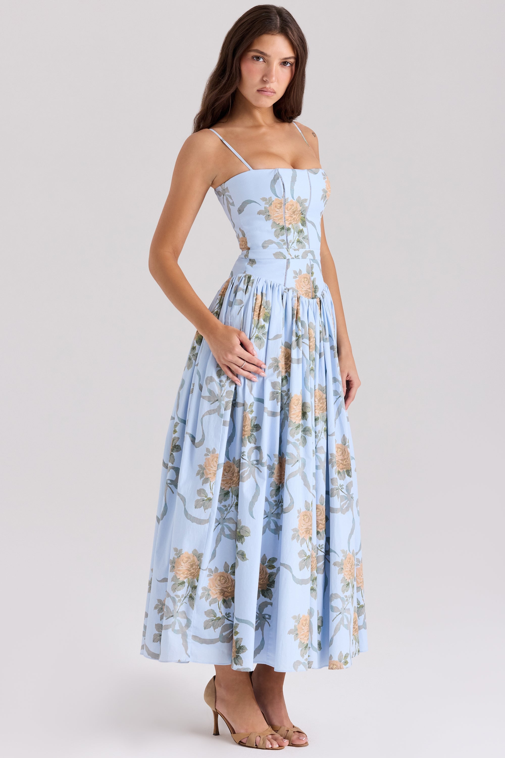 Ysabella™ | Vintage Bånd Sommerkjole - Auvéla