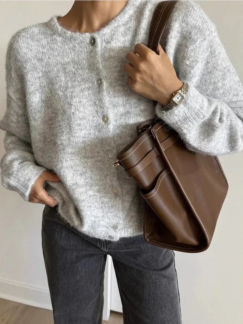 Luna Lang vintage strikket cardigan - Auvéla