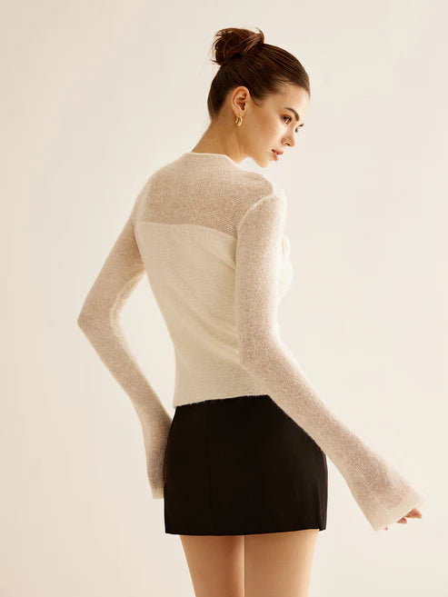 Lotte | Blooming deluxe strikket top - Auvéla