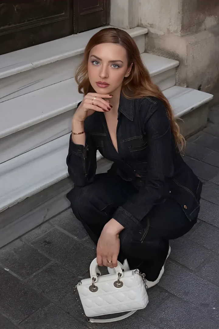 Rose Denim Set - Auvéla