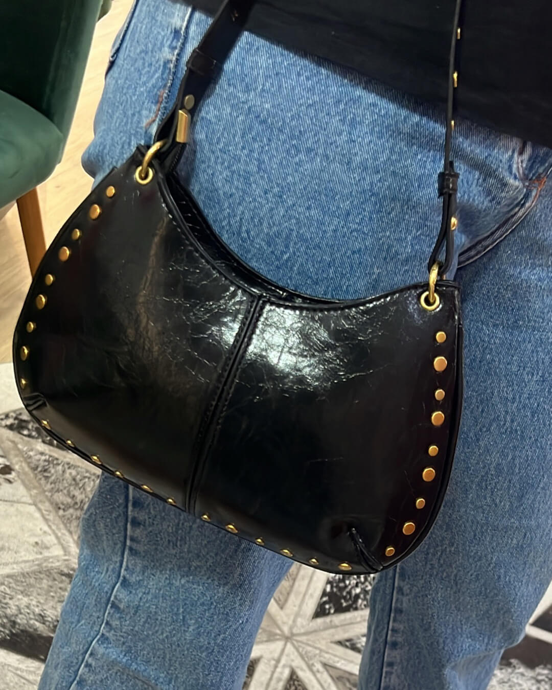 Claudia Bag with Gold Details - Auvéla