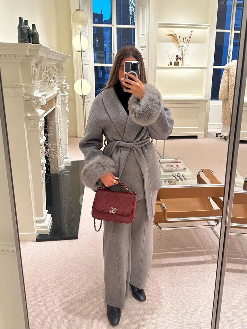 Grace Faux Pels Frakke - Auvéla