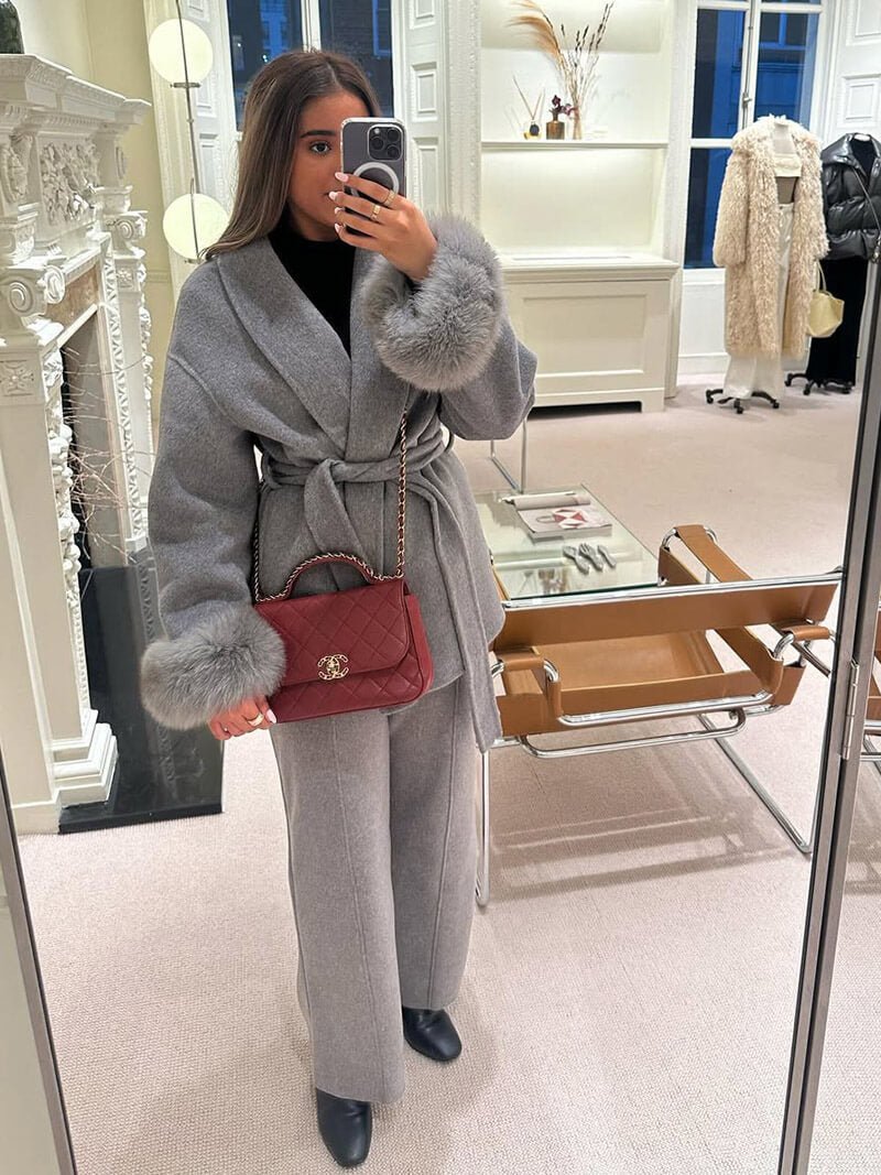 Grace Faux Pels Frakke - Auvéla