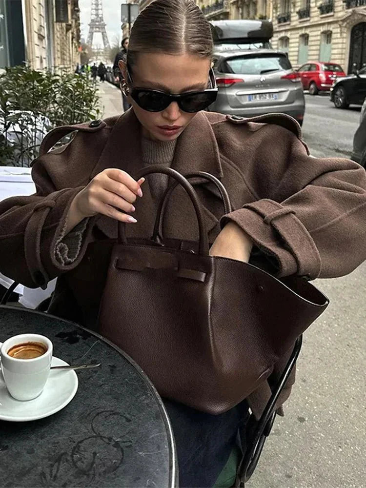 Katrina  Kort vintage trenchcoat til kvinder - Auvéla