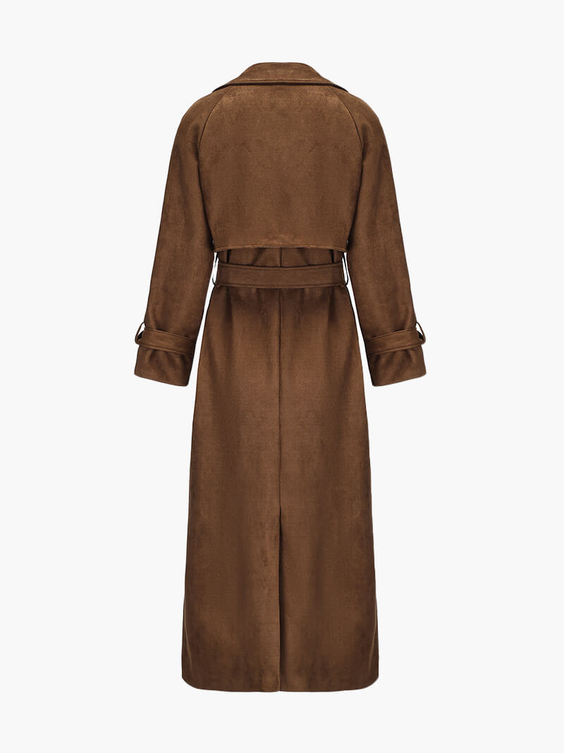 Molly faux suede Trenchcoat - Auvéla