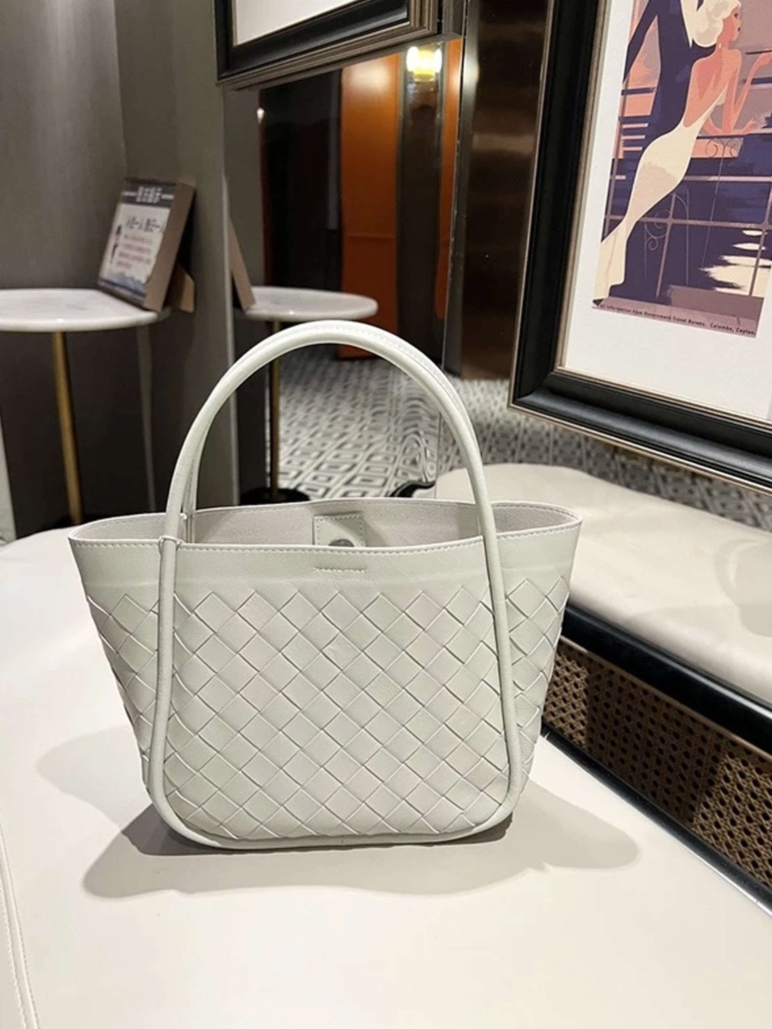 Rizelle Faux Leather Tote Bag - Auvéla