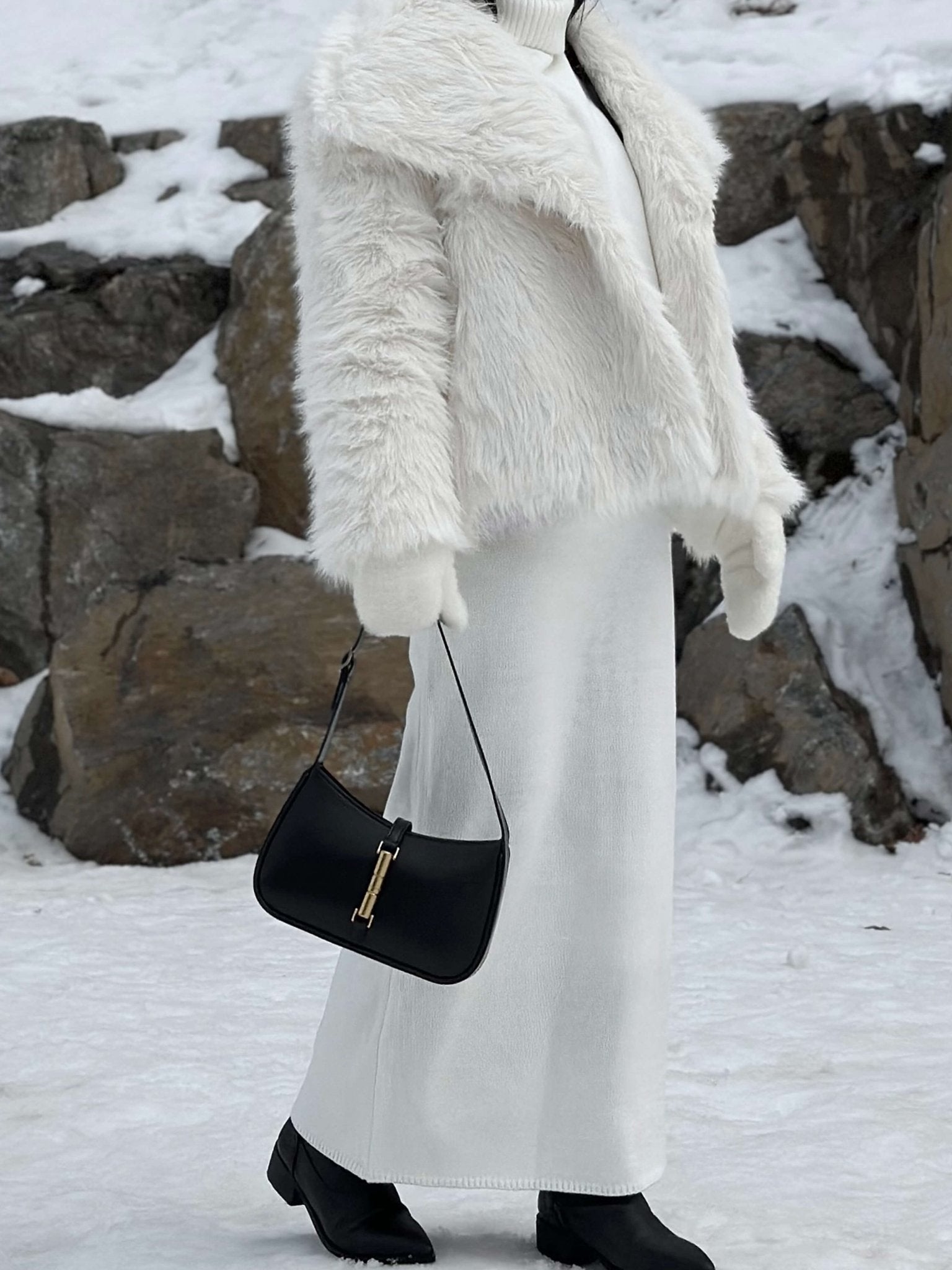 Rose clutch with strap - Auvéla