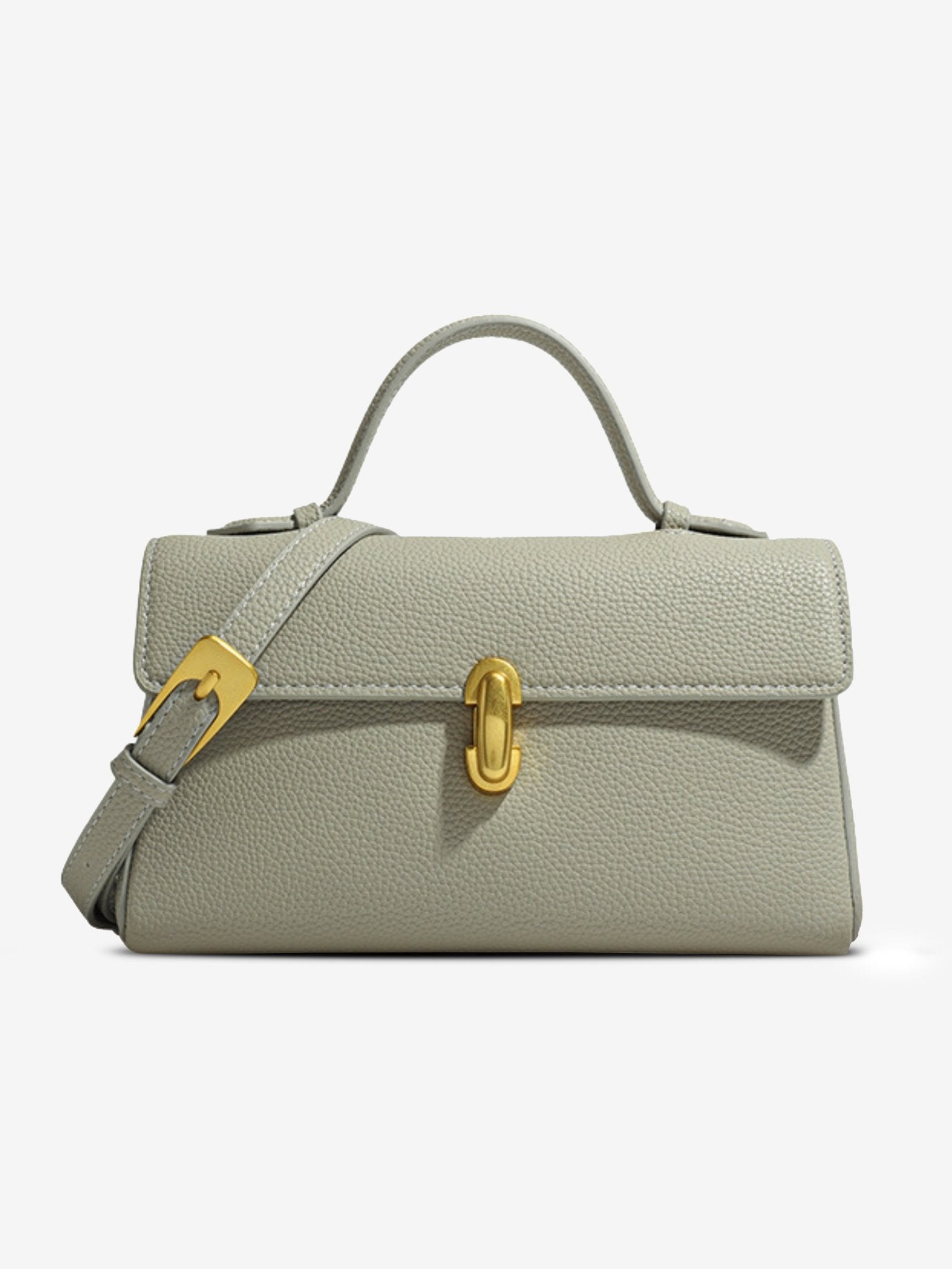 OLANE - Elegant sort crossbody-taske i vegansk læder med aftagelig rem - Auvéla